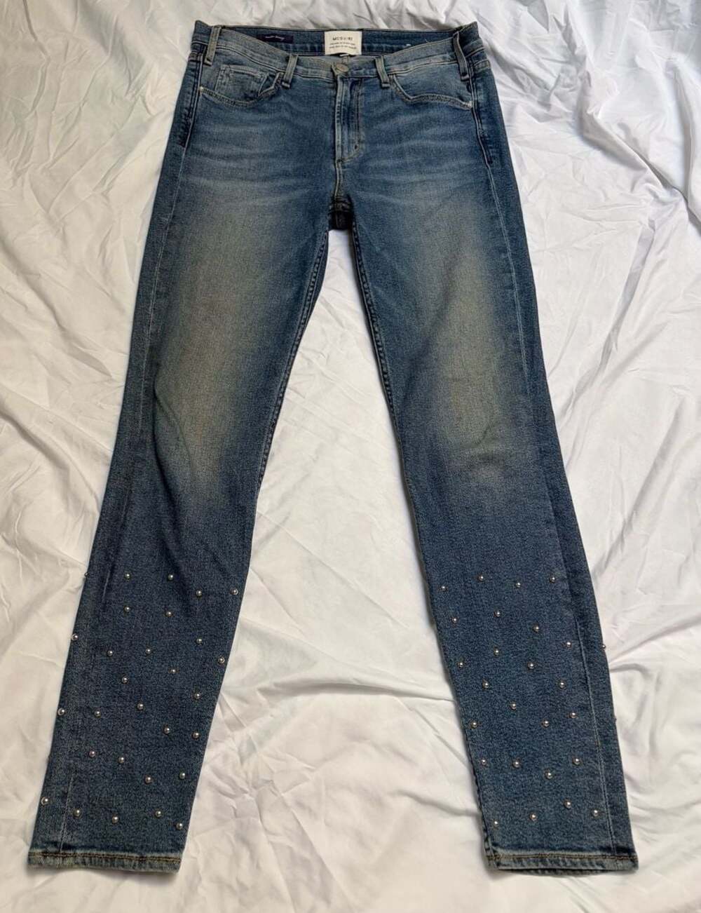 McGuire Skinny Jeans with Studded Hem Size 29